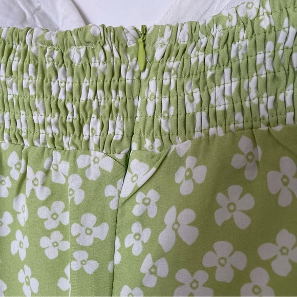 Princess Polly Lara Floral Green Mini Dress Size 8 - Picture 15 of 16